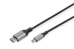 Digitus 8K DisplayPort adapterikaabel, Mini DP kuni DP, 2 m DB-340106-020-S DisplayPort kuni DisplayPort