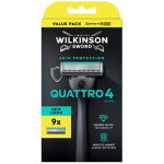 Quattro 4 Skin Protection - Shaver + 9 heads