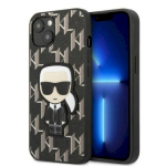 Karl Lagerfeld KLHCP13SPMNIKBK Monogram Ikonik Patch &uuml;mbris iPhone 13 mini 5,4" jaoks / must