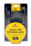 Gembird UAE-01-10M USB pikenduskaabel 10m / must