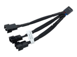 EkWaterBlocks 4 Pin PWM Mees kuni 3-Pins PWM Naine 10cm F&auml;nni Jagaja