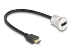 Delock 30cm HDMI pikenduskaabel Must H&otilde;bedane