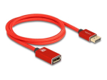 Delock DisplayPort Pikenduskaabel 1m Punane