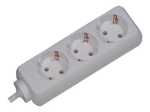 Bachmann SELLY 3-Plug pikendusjuhe valge 3 m