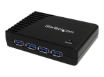 StarTech.com 4-Port USB 3.0 SuperSpeed Hub with Power Adapter - Portable Multiport USB-A Dock IT Pro - USB Port Expansion Hub for PC/Mac (ST4300USB