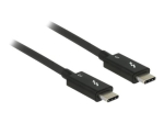 Delock Thunderbolt kaabel 50cm must