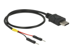 Delock USB/voolukaabel 30cm must