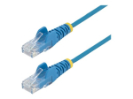 StarTech.com 2m CAT6 kaabel - Sinine Slim CAT6 l&uuml;hike kaabel - Snagless - LSZH CAT 6 2m l&uuml;hike kaabel sinine