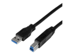 StarTech.com 1m Sertifitseeritud SuperSpeed USB 3.0 A kuni B Kaabel - 1x USB 3.0 A (M), 1x USB 3.0 B (M) - 1 meetrit, Must (USB3CAB1M)