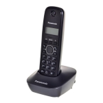 Panasonic KX-TG1611 must DECT-telefon k&otilde;neija tuvastusega