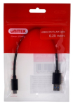 UNITEK KAABEL USB-C - USB-A 3.1,M/M,0.25M, Y-C490BK