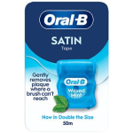 Satin Waxed Mint 50 m - Dental waxed floss