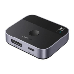 Ugreen DisplayPort/USB-C to USB-C switch grey