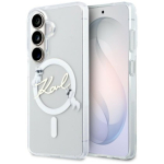 Karl Lagerfeld IML KC Script MagSafe &uuml;mbris Samsung Galaxy S26 jaoks / l&auml;bipaistev