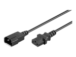 goobay IEC 60320 C14 kuni IEC 60320 C13 Toitelaiendusjuhe 3m Must