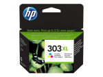 HP 303XL v&auml;rviline (tsaani, magenta, kollane) 415-lehek&uuml;ljeline tindikassett T6N03AE