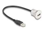 Delock 30cm USB pikenduskaabel Must H&otilde;bedane
