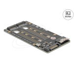 Delock SAS kuni 2x M.2 Key M NVMe SSD Konverter