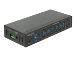 Delock V&auml;linet&ouml;&ouml;stus Hub 7 x USB 3.0 T&uuml;&uuml;p-A 15 kV Kaitsega Sort