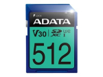 ADATA Premier Pro SDXC UHS-I U3 Class 10 (V30S) 512GB 100MB/s Kaart
