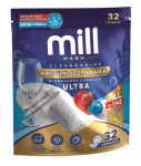MILL CLEAN&SHINE Ultra n&otilde;udepesutabletid, 32 kapslit, 3K.D
