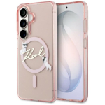 Karl Lagerfeld IML KC Script MagSafe &uuml;mbris Samsung Galaxy S26 jaoks / roosa