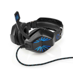 Nedis GHST250BK stereo m&auml;nguk&otilde;rvaklapid USB Type-A / 2x 3.5 mm / 2.2m