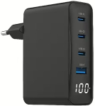 Gembird TA-UC-PDQC100LCD-01-BK universaalne laadija USB / USB-B / 100W