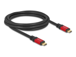 DeLOCK USB 2.0 USB Type-C kaabel 2m Must Punane