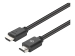 Manhattan HDMI Kaabel Ethernetiga HDMI Must