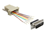 DeLOCK Sub-D 15 Pin mees kuni RJ45 naiste kokkupanek komplekt seeriaadapter hall