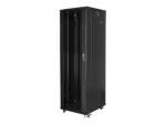 Lanberg Rack cabinet 19" vaba seisev 42U/600x1000 (flat pack) v&otilde;redoor lCD V2 FF01-6042-23BL Must