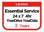 Lenovo Essential Service YourDrive YourData toetuse t&auml;iendus 3 aastat