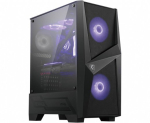 MSI MAG FORGE 100M Mid Tower m&auml;nguarvuti korpus 'must, 2x 120mm ARGB PWM ventilaator, 1x 120mm ventilaator, 1-6 ARGB hub, Mystic Light Sync, karast...