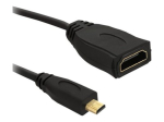 Qoltec 20cm HDMI Adapter
