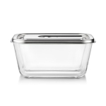 Caso Glass Vacuum Container with Stainless Steel Lid VacuBoxx Inox XL Transparent
