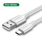 UGREEN 60121 USB kaabel USB 2.0 USB-A kuni USB-C 1 m 0,48 Gbit/s / valge