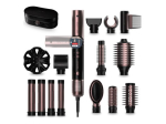 Cecotec Stiiilimispintsel AirGlam 14in1 Flex Must Iooniline hooldus Silindri l&auml;bim&otilde;&otilde;t 32 mm/35 mm 1400 W Must