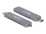 DeLOCK v&auml;line salvestusseade USB 3.2 (Gen 2) USB-C M.2 NVMe kaart