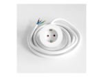 Bachmann PIX pistikupesaga toitekaabel, valge
