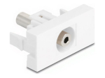 Delock Easy 45 - Klikkmoodul - Stereo naine-naine 3,5mm 3-pin - valge