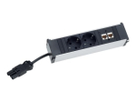 Bachmann CONI 2-Plug pikendusjuhe must 10 cm