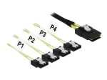 DeLOCK Serial ATA/SAS Kaabel Must 50cm