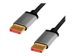 LogiLink 3m DisplayPort Kaabel, Must Hall