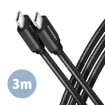 AXAGON Andmete ja laadimise USB 3.2 Gen1 kaabel, 3 m BUCM3-CM30AB USB Type C - USB Type C