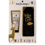 Winter Magic Foot Care Set - Foot care gift set with slippers