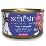 SCHESIR puljongis Tuunikala veise ja riisiga - m&auml;rgkassitoit - 85 g
