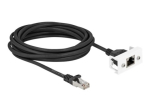 DeLOCK CAT 6a S/FTP 5m v&otilde;rgu pikenduskaabel Must/Valge