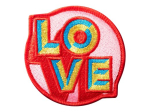 MAGMOJI Badge Love Logo embleem Sinine Roosa Punane Kollane