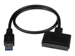 StarTech.com USB 3.1 kuni 2.5 SATA k&otilde;vaketas adapter - USB 3.1 Gen 2 10Gbps UASP v&auml;line HDD/SSD salvestusmuundur (USB312SAT3CB) salvestusjuhtimine
